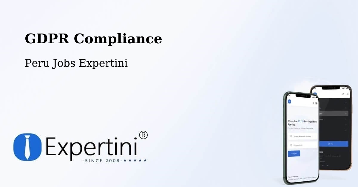 GDPR Compliance - Peru Jobs Expertini